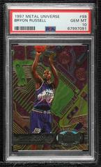 Bryon Russell #99 Basketball Cards 1997 Metal Universe Prices