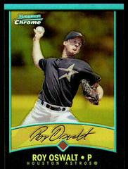 Roy Oswalt [Gold Refractor] Baseball Cards 2001 Bowman Chrome Gold Prices