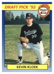 Kevin Kloek #30 Baseball Cards 1992 Front Row Draft Picks Prices