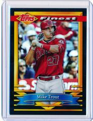 Mike Trout [Black Refractor] #36 Baseball Cards 2021 Topps Finest Flashbacks Prices