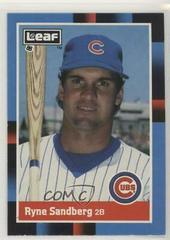 Ryne Sandberg #207 Baseball Cards 1988 Leaf Prices