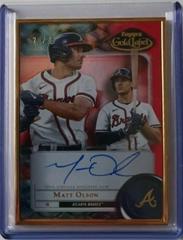 Matt Olson [Red] #FA-MO Baseball Cards 2022 Topps Gold Label Framed Autographs Prices