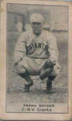 Frank Snyder [Crouching] Baseball Cards 1921 E220 National Caramel Prices