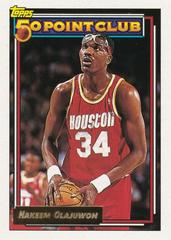 Hakeem Olajuwon #214 Basketball Cards 1992 Topps Gold Prices