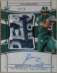Kenneth Walker III [Materials Signature Blue] #66 Football Cards 2022 Panini National Treasures Collegiate Prices