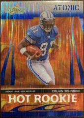 Calvin Johnson [Atomic] #HR-5 Football Cards 2007 Panini Score Hot Rookie Prices