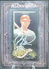 Barry Larkin [X Black Frame] #MA-BLA Baseball Cards 2022 Topps Allen & Ginter Mini Autographs Prices