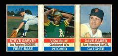 Blue, Garvey, Rader [Hand Cut Panel] Baseball Cards 1976 Hostess Prices