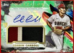 Corbin Carroll [Green] #IAP-CCA Baseball Cards 2023 Topps Inception Autograph Patch Prices