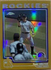 Todd Helton [Gold Refractor] Baseball Cards 2004 Topps Chrome Prices
