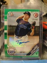 Tobias Myers [Green] #PA-TM Baseball Cards 2019 Bowman Prospect Autographs Prices