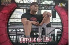 Sammy Guevara [Red] Wrestling Cards 2022 Upper Deck AEW Outside the Ring Prices
