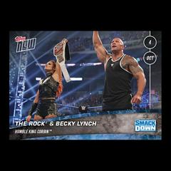 The Rock, Becky Lynch, King Corbin Wrestling Cards 2019 Topps Now WWE Prices