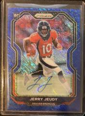 Jerry Jeudy [Blue Shimmer Prizm] Football Cards 2020 Panini Prizm Prices