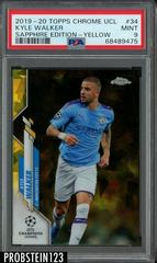 Kyle Walker [Yellow] Soccer Cards 2019 Topps Chrome UEFA Champions League Sapphire Prices