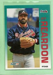 Jeff Reardon Baseball Cards 1992 Fleer Update Prices