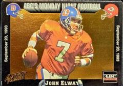 John Elway [Mint] #10 Football Cards 1993 Action Packed Monday Night Football Prices