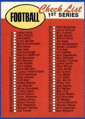 Checklist 1-132 Football Cards 1969 Topps Prices