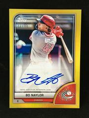 Bo Naylor [Gold] Baseball Cards 2023 Topps World Classic Autographs Prices