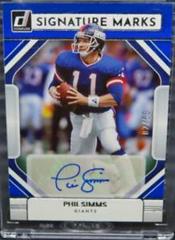 Phil Simms [Blue] #SM-PS Football Cards 2022 Panini Donruss Signature Marks Prices