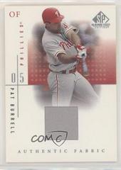 Pat Burrell #PB Baseball Cards 2001 SP Game Used Authentic Fabric Prices