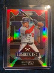 Juan Soto [Silver Prizm] Baseball Cards 2021 Panini Prizm Lumber Inc Prices