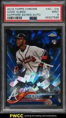 Ozzie Albies Baseball Cards 2018 Topps Chrome Sapphire Rookie Autographs Prices
