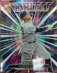 Aaron Judge [White Wave Prizm] #FL-6 Baseball Cards 2022 Panini Prizm Fearless Prices