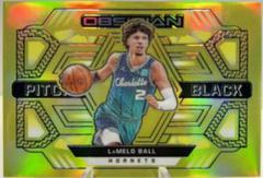 LaMelo Ball [Yellow Flood] Basketball Cards 2021 Panini Obsidian Pitch Black Prices