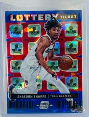Shaedon Sharpe [Red Cracked Ice] #7 Basketball Cards 2022 Panini Contenders Optic Lottery Ticket Prices