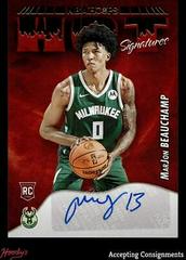 MarJon Beauchamp Basketball Cards 2022 Panini Hoops Hot Signatures Rookies Prices