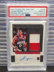 Jalen Green [Blue] Basketball Cards 2021 Panini One and One Rookie Jersey Autographs Prices