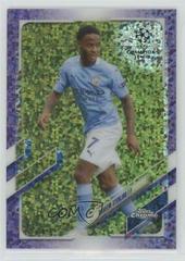 Raheem Sterling [Purple Mini Diamond] Soccer Cards 2020 Topps Chrome UEFA Champions League Prices