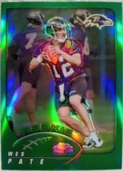 Wes Pate [Black Refractor] Football Cards 2002 Topps Chrome Prices