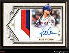Pete Alonso #FAC-PA Baseball Cards 2022 Topps Definitive Framed Autograph Patch Collection Prices