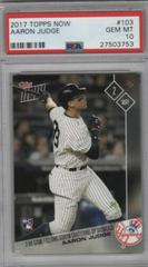Aaron Judge #103 Baseball Cards 2017 Topps Now Prices