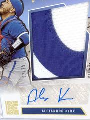 Alejandro Kirk [Gold] Baseball Cards 2022 Panini Capstone Peak Material Signatures Prices