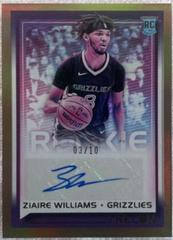Ziaire Williams [Gold] Basketball Cards 2021 Panini Recon Rookie Signatures Prices