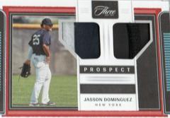 Jasson Dominguez [Silver] Baseball Cards 2022 Panini Three and Two Prospect Dual Jerseys Prices
