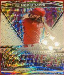 Bryce Harper [White Wave] #FR-11 Baseball Cards 2021 Panini Prizm Fearless Prices