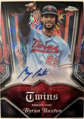Byron Buxton [Red] #PA-BB Baseball Cards 2022 Topps Chrome Pinstriped Autographs Prices