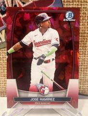 Jose Ramirez [Red] Baseball Cards 2023 Bowman Chrome Prices