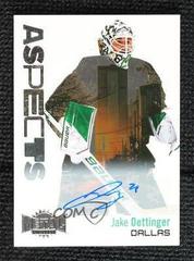Jake Oettinger [Autograph] #A-14 Hockey Cards 2022 Skybox Metal Universe Aspects Prices