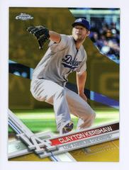 Clayton Kershaw [With Hat Gold] #25 Baseball Cards 2017 Topps Chrome Prices