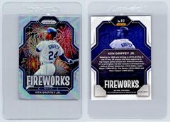 Ken Griffey Jr. [Silver] #F17 Baseball Cards 2023 Panini Prizm Fireworks Prices