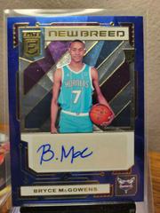 Bryce McGowens [Blue] Basketball Cards 2022 Panini Donruss Elite New Breed Autographs Prices