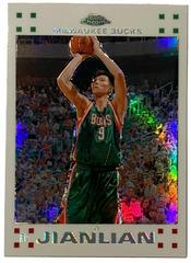 YI Jianlian [White Refractor] Basketball Cards 2007 Topps Chrome Prices