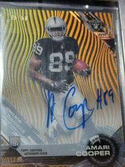 Amari Cooper [Autograph Gold Rainbow Diffractor] #83 Football Cards 2015 Topps High Tek Prices