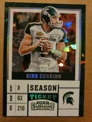 Kirk Cousins [Cracked Ice] Football Cards 2017 Panini Contenders Draft Picks Prices