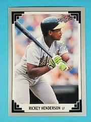 Rickey Henderson #23 Baseball Cards 1991 Leaf Preview Prices